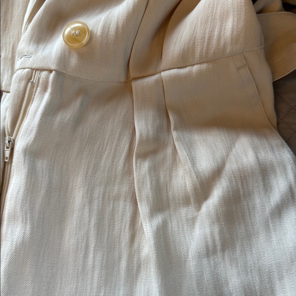 Zara Cream Blazer Collar Jumpsuit with Belt - Picture 8 of 11